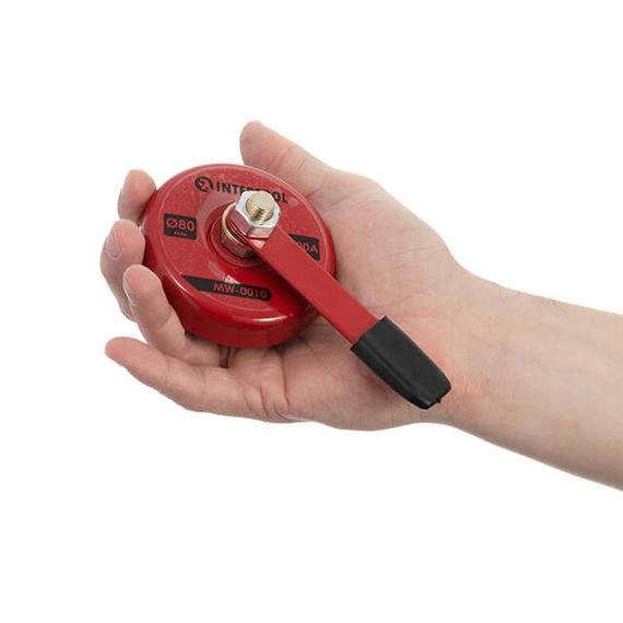 Контакт магнітний з рукояткою Ø80 мм 500 А INTERTOOL MW-0010 | Зображення 2