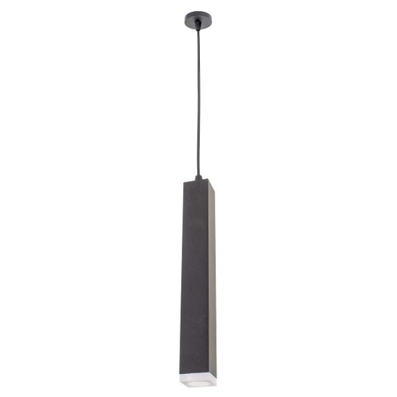 Люстра подвесная тубус LED 10W WW BK (AL-706S/1)