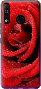Чехол на Tecno Spark 4 KC2 Красная роза "529u-2406-17620"