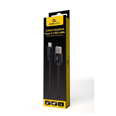 Дата кабель USB 2.0 AM to Type-C 2.1A Cablexpert (CCDB-mUSB2B-AMCM-6) | Зображення 1