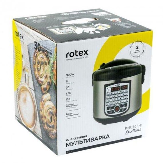 Мультиварка рисоварка Rotex RMC505-B з керамічною чашею | Зображення 4
