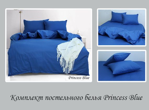 Комплект постельного белья TAGtekstil ранфорс двухспальный Princess Blue | Зображення 1