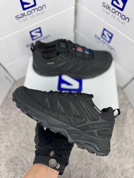 Кроссовки  мужские Salomon Speed Cross Pro GTX Thinsulate All Black весна / осень A4553 46 29.5-30 см
