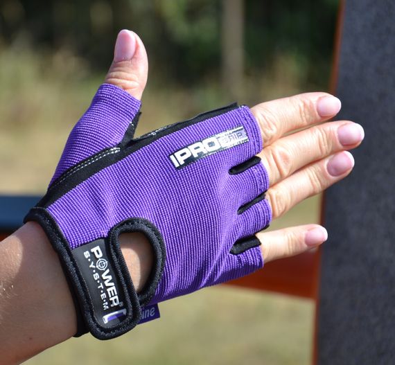 Рукавички для фітнесу Power System PS-2250 Pro Grip жіночі Purple XS | Зображення 3