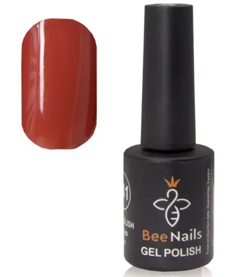 Гель-лак для нігтів Bee Nails 150 (цегляний) 8мл | Зображення 1