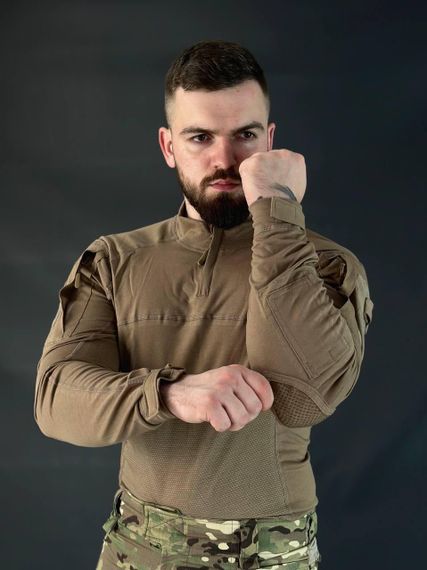 Комплект 3 в 1 Vanguard Койот USA 🇺🇸 Костюм Софт Шел Coyote + Термобілизна Esdy +убакс | Зображення 2