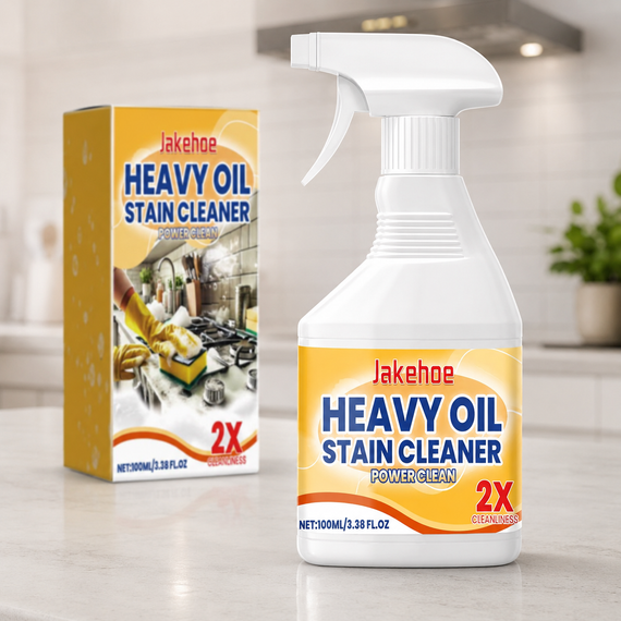 Спрей Антижир 100 мл, Jakehoe Heavy Oil Stain Cleaner, Белый / Очиститель для кухни / Моющее средство для уборки жира и нагара | Зображення 6