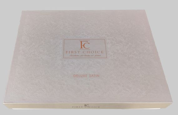 Постільна білизна First Choice Deluxe Satin 200х220 Stripe Style Dark Red | Зображення 5