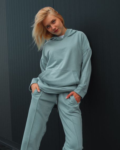 Жіночий спортивний костюм Turquoise колір бірюзовий р.M/L 440222 | Зображення 8