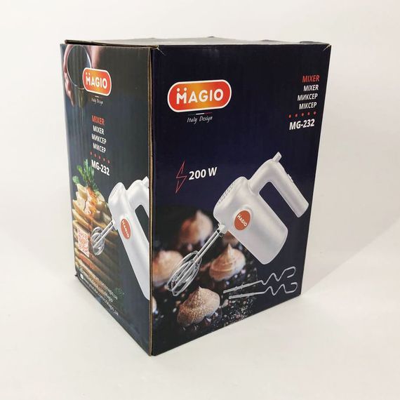 Міксер ручний MAGIO MG-232, Потужний міксер, Міксер блендер ручний, Побутові міксери, Хороший міксер | Зображення 4