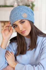 Шапка «Кристель» голубой