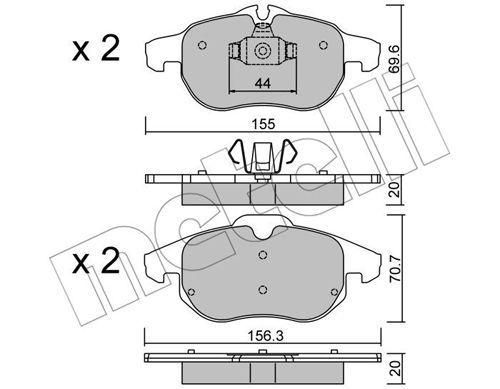 Колодки тормозные передние Opel Astra H Vectra C Zafira B 02-10 Chevrolet Matiz 05- 22-0540-0 | Зображення 9