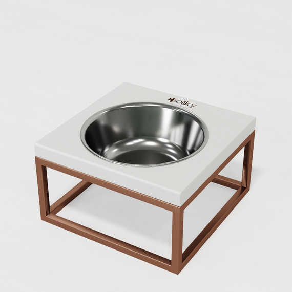 Миска на подставке для кошек и средних собак Hollky Base Solo M (1 × 0,8 л) Solo M-212110-GLWH