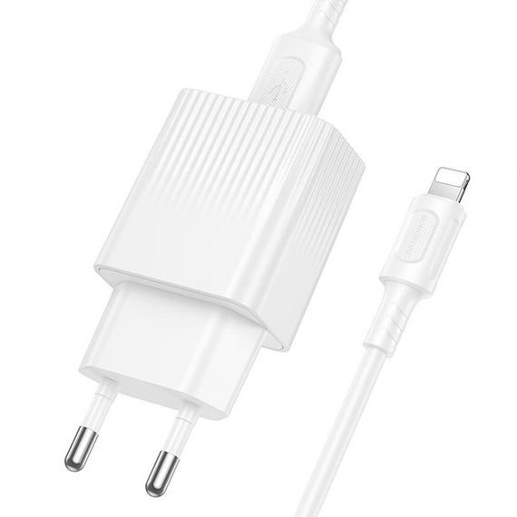 СЗУ Borofone BAS71A Source 10.5W (1USB-A) + кабель USB to Lightning White | Зображення 2