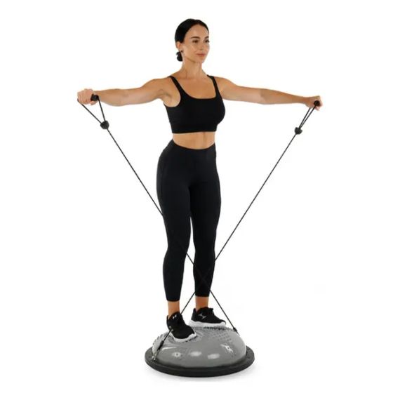 Гімнастична напівсфера для фітнесу, балансувальна подушка, PF-02 платформа 60 см Фіолетова | Зображення 2