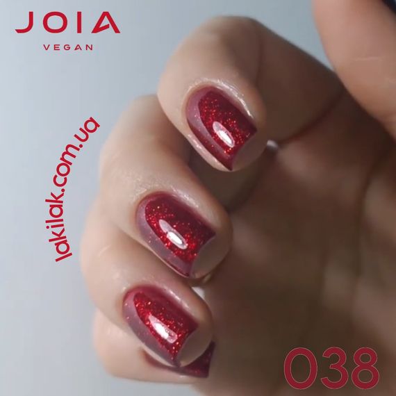 Гель-лак JOIA vegan 038 вишневый с шимером, 6 мл | Зображення 1