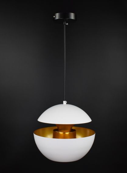 Люстра підвісна на 1 лампочку 27024 Білий 40-160х36х36 см. | Зображення 6