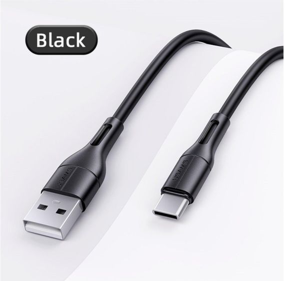 Кабель Usams US-SJ501 U68 Type-C Charging & Data Cable 1m Black | Зображення 1