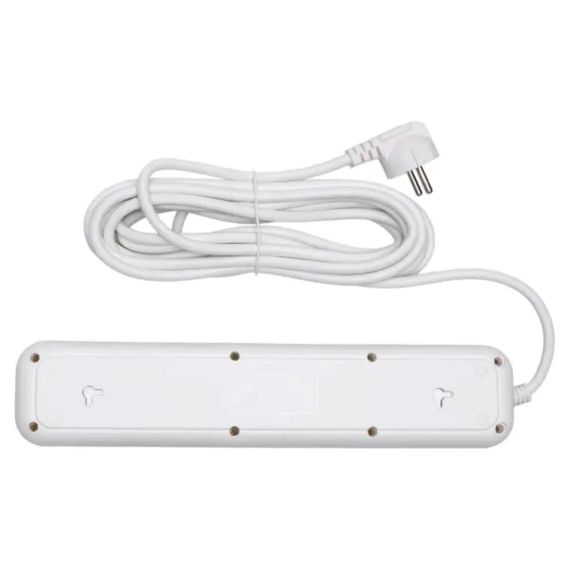Мережевий фільтр-подовжувач 5 розеток 3xUSB-A 1xUSB-C 5м білий HP-5-43 | Зображення 4