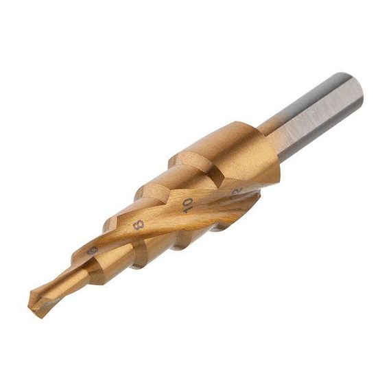 Свердло ступінчасте по металу спіральне 4-12 мм INTERTOOL SD-5833 | Зображення 1