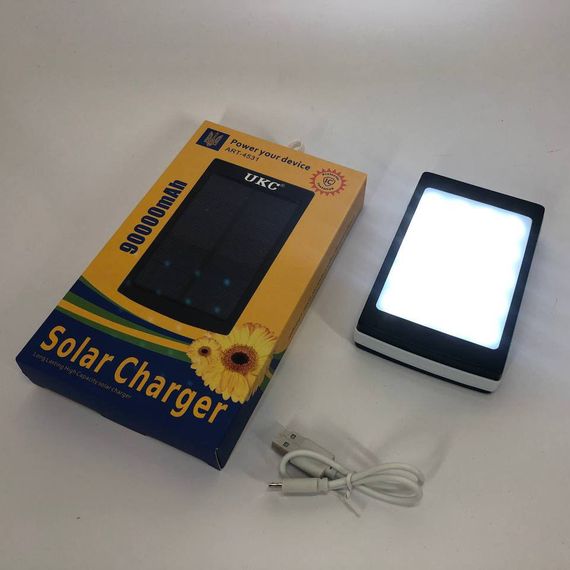 Повербанк для дома Power Bank Solar 90000 mAh, Хороший повербанк с фонариком, Портативный аккамулятор YJ-98 | Зображення 8