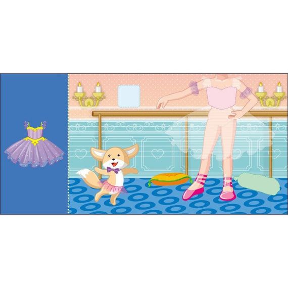 Дитяча книжка з наклейками Одягни ляльку "Принцеса Злата у казці" 615012 | Зображення 3