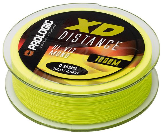 Леска Prologic XD Distance Mono 1000m 0.25mm 4.80kg 10Lb Hi-Viz Yellow | Зображення 1