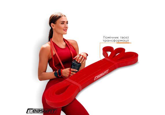 Гумова петля EasyFit 2-15 кг червона (EF-2654-2) | Зображення 1