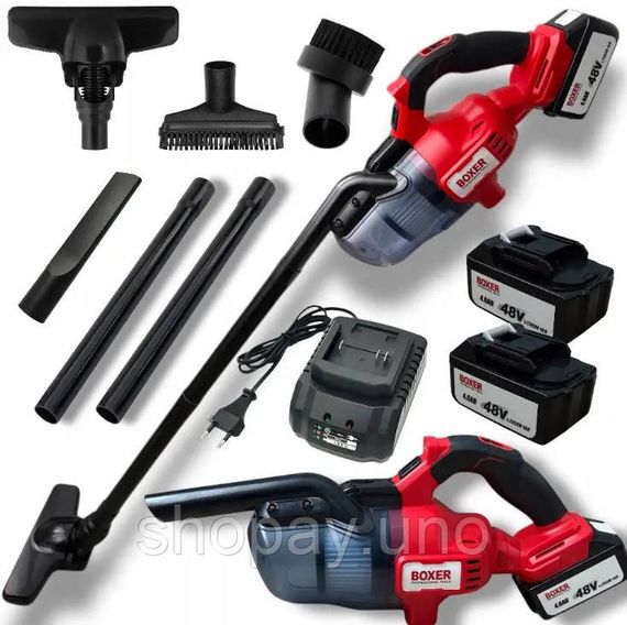 Акумуляторный пылесос Boxer BX-3292 с комплектом насадок и 48В аккумулятором EV-33