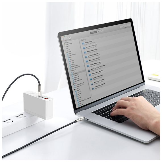 Дата кабель USB-C to USB-C 1.0m 100W metal black Baseus (CATJK-C01) | Зображення 5