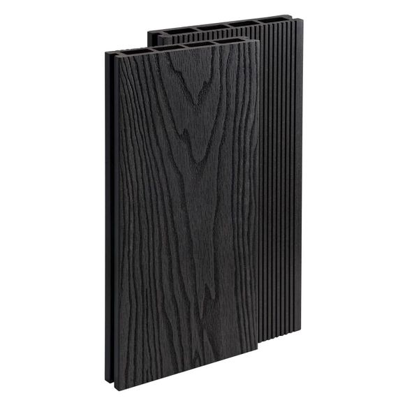 Террасная доска ДПК Brugan Elegant Light 3D Antracite 150х25х3000 мм | Зображення 1