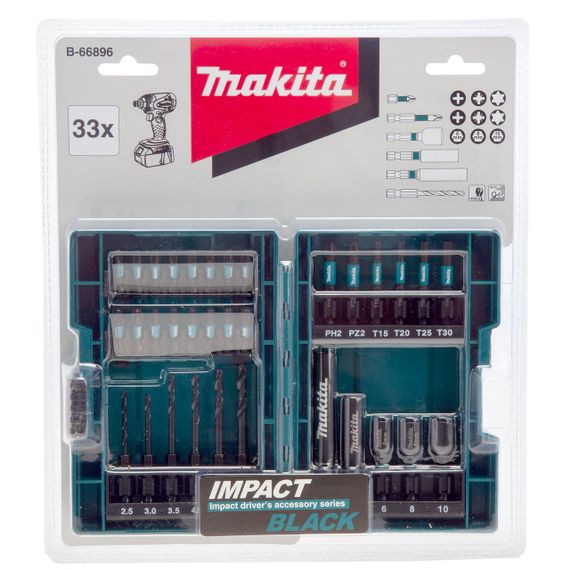 Набір біт та свердл (33 предметів) Makita Impact Black B-66896 | Зображення 6