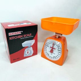 Весы кухонные механические MATARIX MX-405 5 кг, Весы для кухни для продуктов. Цвет: оранжевый