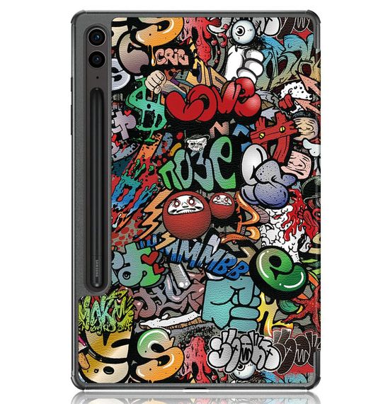 Чехол Primolux Slim для планшета Samsung Galaxy Tab S9 FE Plus (SM-X610 / SM-X616) 12.4" - Graffiti