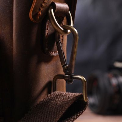Сумка Vintage Чоловіча з натуральної вінтажної шкіри Коричнева (21295) | Зображення 2
