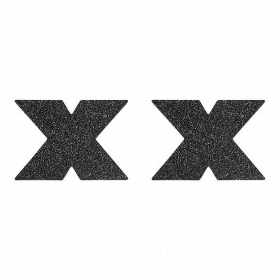 Пестисы в виде крестов Bijoux Indiscrets, черные Sex Aura | Зображення 2