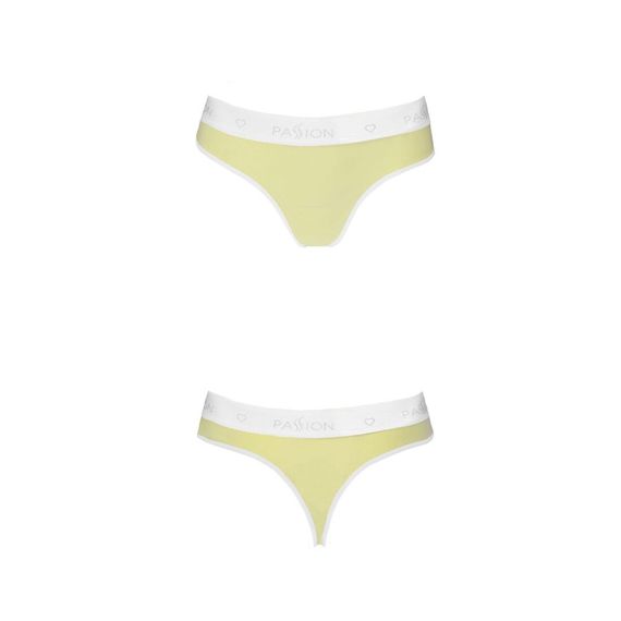Спортивні трусики-стрінги Passion PS007 PANTIES XL, yellow | Зображення 3