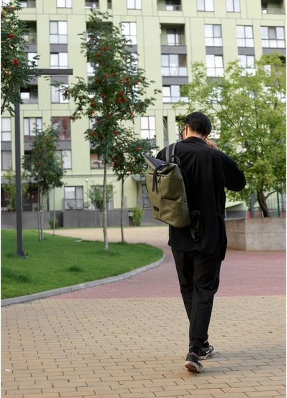 Чоловічий рюкзак Sambag RollTop X хакі 41 х 27 х 18 см (24320119m) | Зображення 9