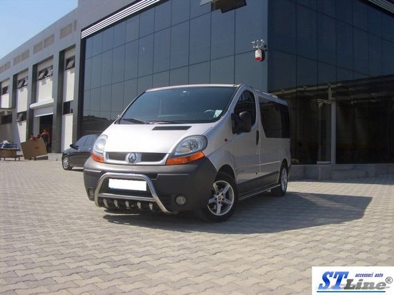 Кенгурятник WT003-4 (нерж.) Без надписи для Opel Vivaro 2001-2015 гг | Зображення 4