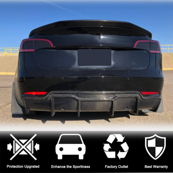 Диффузор заднего бампера Карбон V3 (2016-2022) для Tesla Model 3 2017- гг | Зображення 2