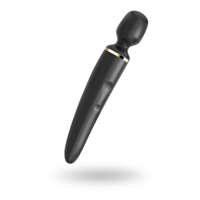 Вібромасажер Satisfyer Wand-er Woman (Black/Gold), водонепроникний, потужний, розмір XXL Sex Aura