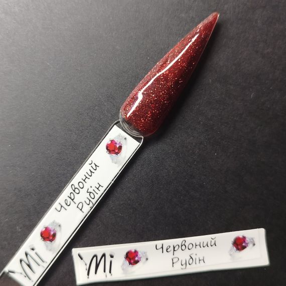 Наклейка на типсу (палитру) для базы Mi Красный Рубин (9 x 55 мм)
