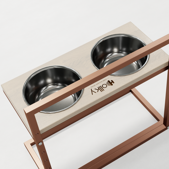 Миски на регулируемой подставке для больших собак Hollky Flex L (2 × 1.8 л) FL-502850-GLWH | Зображення 6