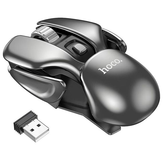 Миша ігрова Hoco DI43 Silent Click 2.4G Black | Зображення 4