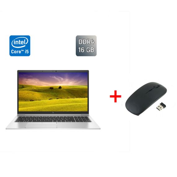 Ультрабук Б-клас HP EliteBook 850 G7 / 15.6" (1920x1080) IPS / Intel Core i5-10310U (4 (8) ядра по 1.7 - 4.4 GHz) / 16 GB DDR4 / 512 GB SSD / Intel UHD Graphics / Fingerprint / WebCam / Windows 10 б/в + Подарунок Бездротова миша / USB