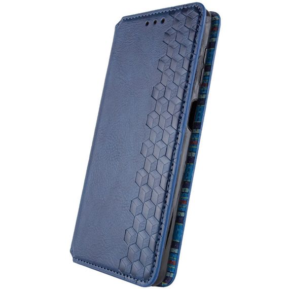 Шкіряний чохол-книжка GETMAN Cubic (PU) для Samsung Galaxy A25 5G Синій | Зображення 3