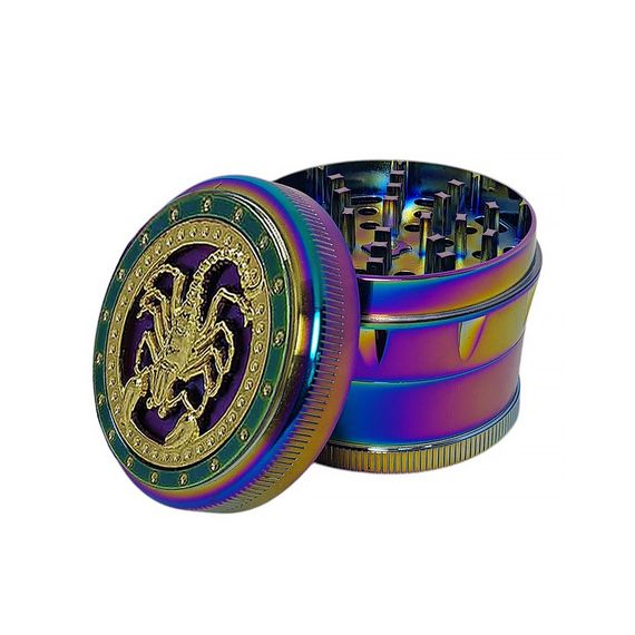 Гриндер Металлический Измельчитель Сухих Трав 63мм "Rainbow Grinder Scorpion” | Зображення 2