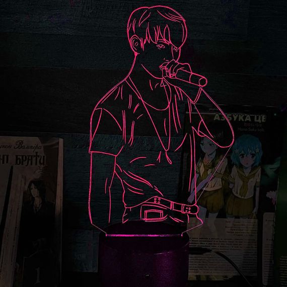 Акриловий світильник-нічник Чон Джонгук червоний tty-n001516