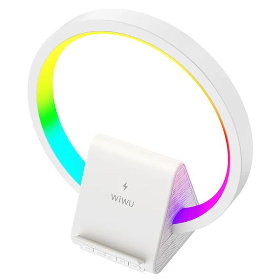 БЗУ WIWU Wi-W021 2 in 1 Wireless Charger+Bluetooth Speaker White | Зображення 3