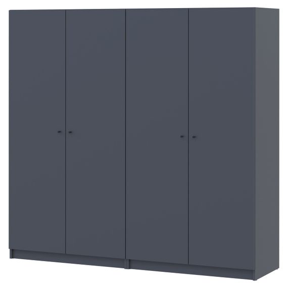 Комплект шкафов для одежды Doros Промо (2 шт.) 180х48х204 см Графит (DRS-011209) | Зображення 1